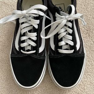 Black and white vans